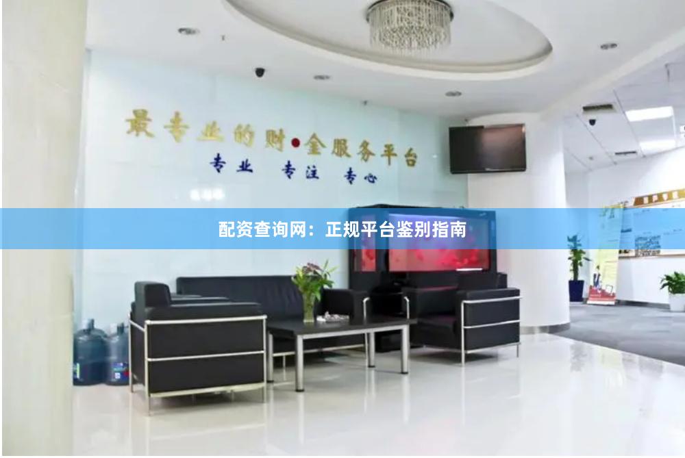 配资查询网:正规平台鉴别指南